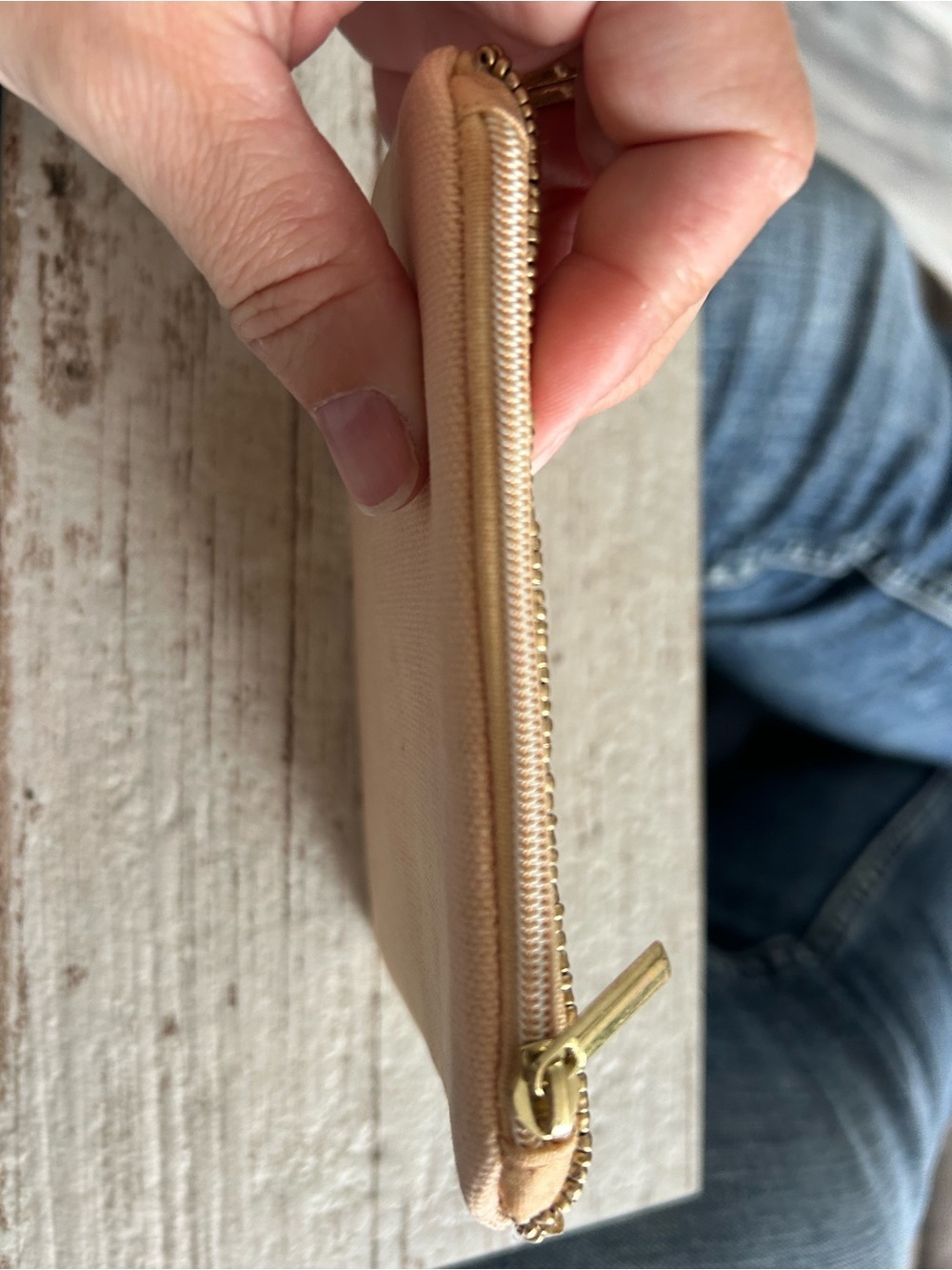 4/$50 Gold Beaded Cherry Wristlet with Red Accents - Picture 4 of 4